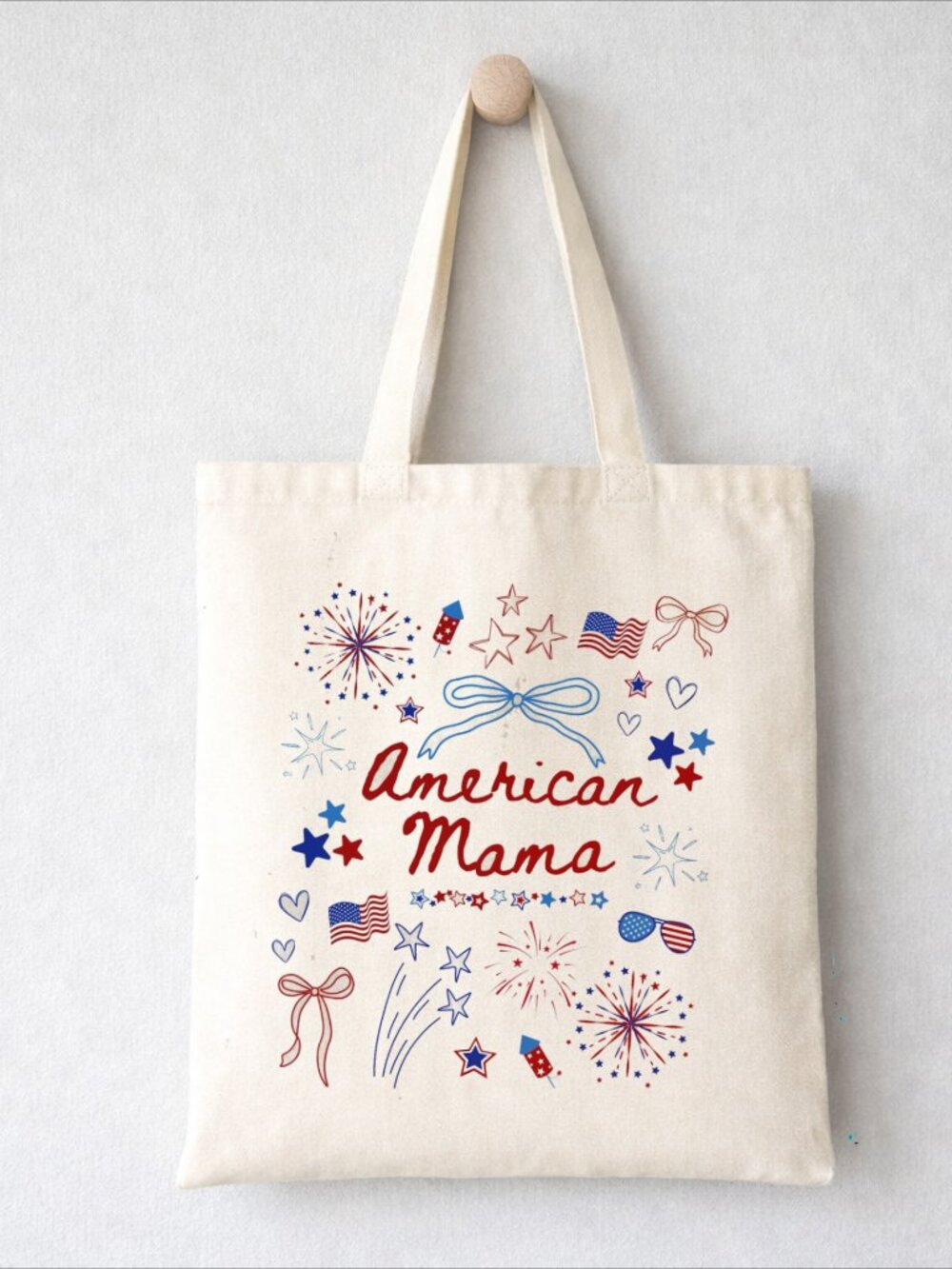 American Mama Independence Day Tote Bag